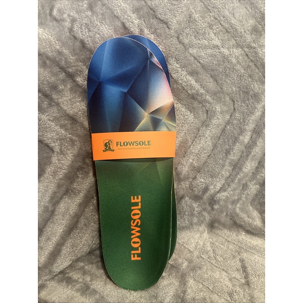 Flowsole Foot Pain Relief Insole Men's Medium‎ 7-8 Extra Support for Men Women